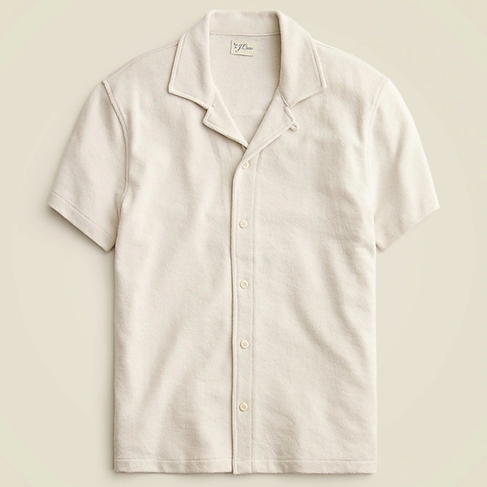 J. Crew Men's White Casual Button Down Shirt